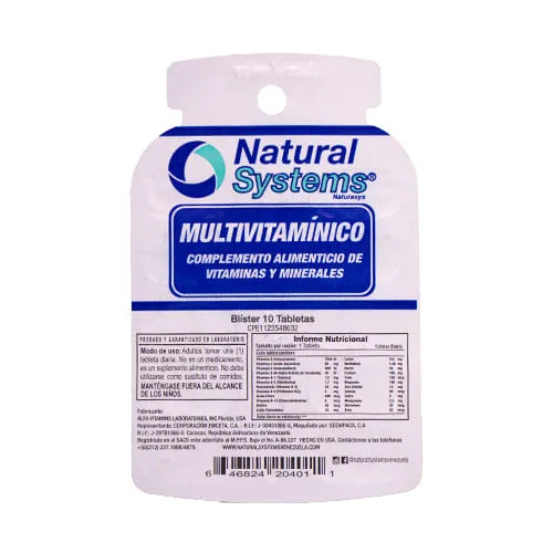 MULTIVITAMINICO TAB X 10 (NATURAL SYSTEMS)